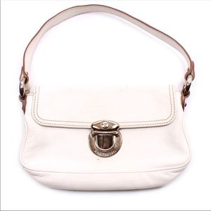 💯 Authentic Marc Jacobs White Pebbled leather Bag
